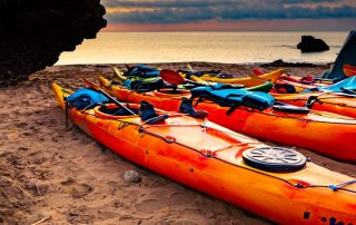 Excursion guiada en kayak Ibiza