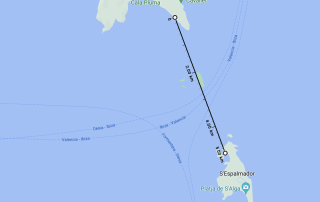 Cruzar de Ibiza a Formentera en kayak